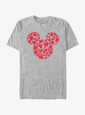 Disney Mickey Mouse Hearts Fill T-Shirt