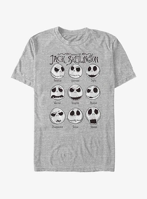 The Nightmare Before Christmas Jack Emotions T-Shirt