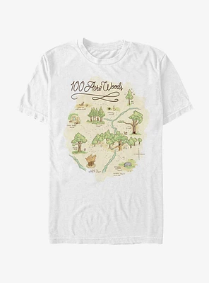 Disney Winnie The Pooh 100 Acre Map T-Shirt