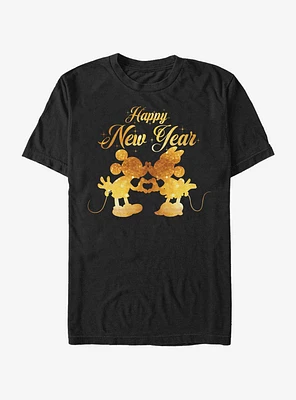 Disney Mickey Mouse & Minnie New Year Kissing T-Shirt