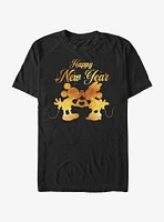 Disney Mickey Mouse & Minnie New Year Kissing T-Shirt