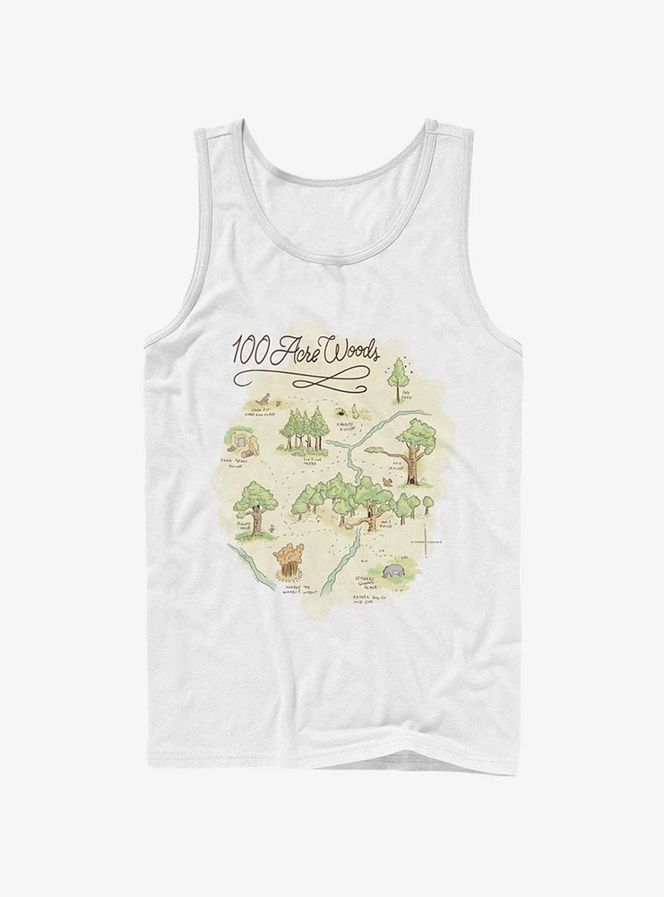 Disney Winnie The Pooh 100 Acre Map Tank