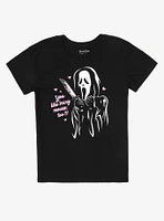Ghost Face You Like Scary Movies Too? Boyfriend Fit Girls T-Shirt
