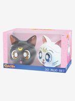 Sailor Moon Luna and Artemis 3D Mug Gift Set