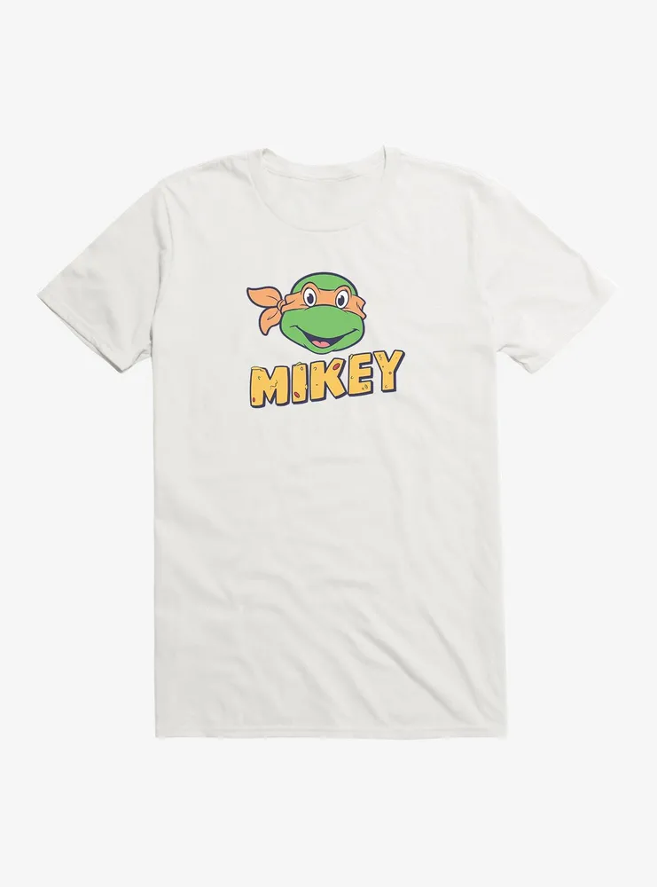 Teenage Mutant Ninja Turtles Mikey Face Pizza Name T-Shirt