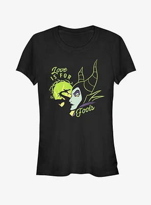 Disney Sleeping Beauty Maleficent Fools Love Girls T-Shirt