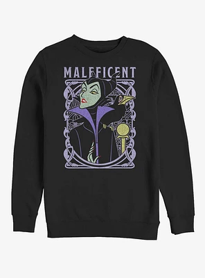 Disney Sleeping Beauty Maleficent Color Crew Sweatshirt