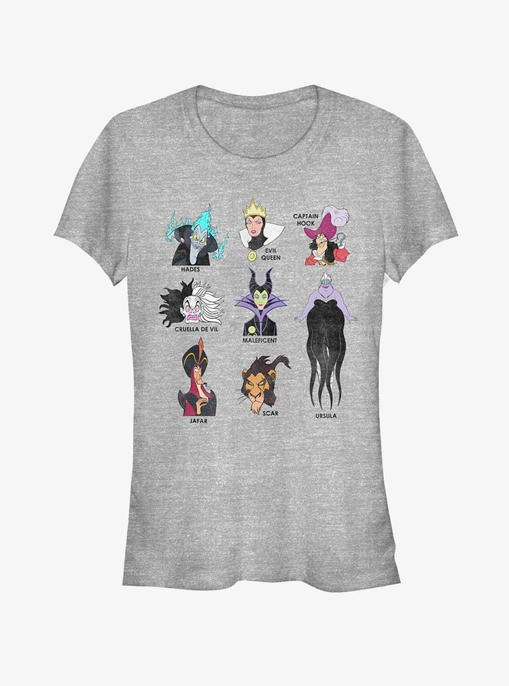 Disney Villains List Girls T-Shirt
