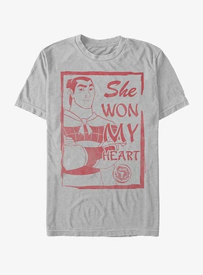 Disney Mulan Li Shang She Won My Heart T-Shirt