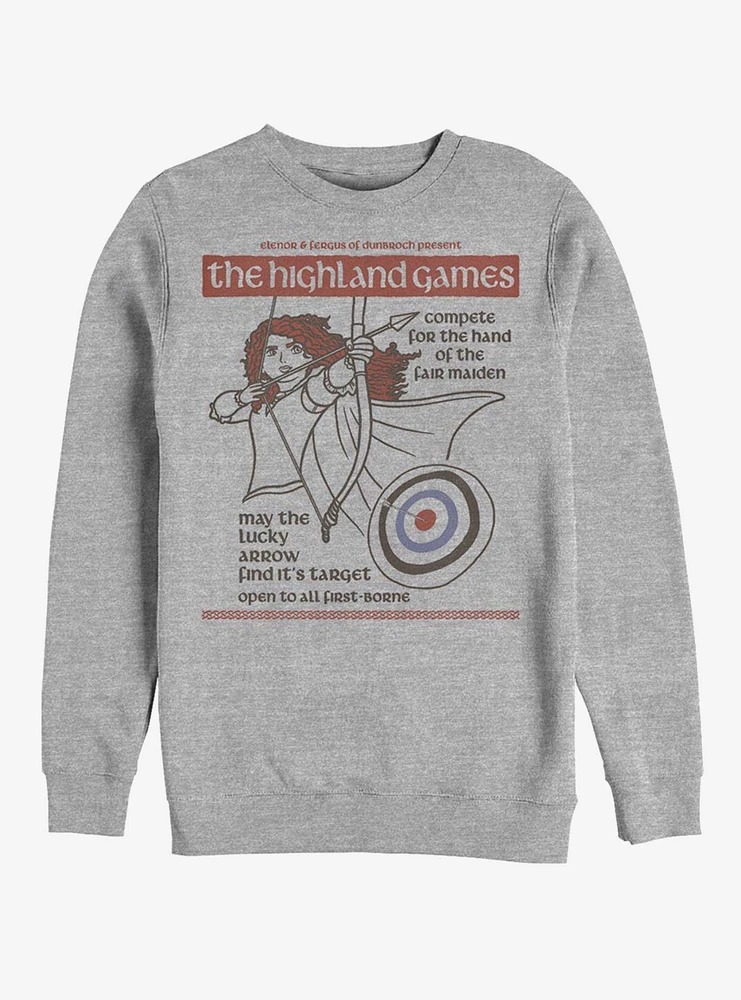 Disney Pixar Brave Highland Games Crew Sweatshirt