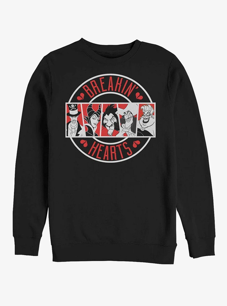 Disney Villains Breakin' Heart Crew Sweatshirt