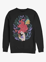 Disney The Little Mermaid Sea Plants Crew Sweatshirt