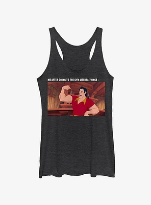 Disney Beauty And The Beast Gaston Gym Meme Girls Tank