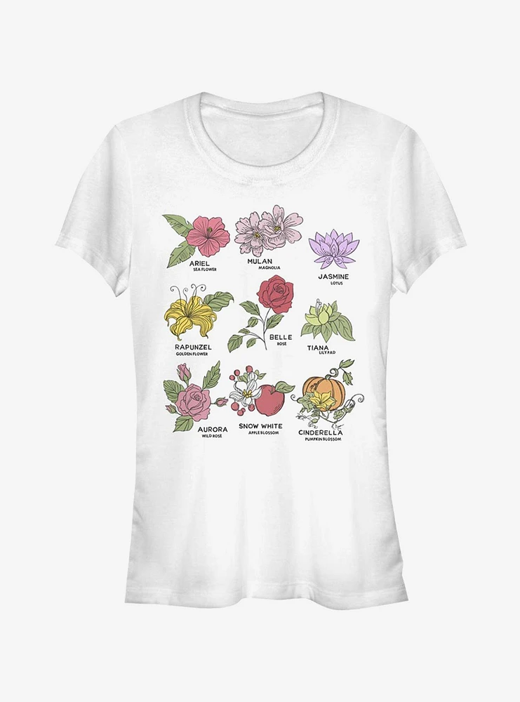 Disney Princess Flowers Girls T-Shirt