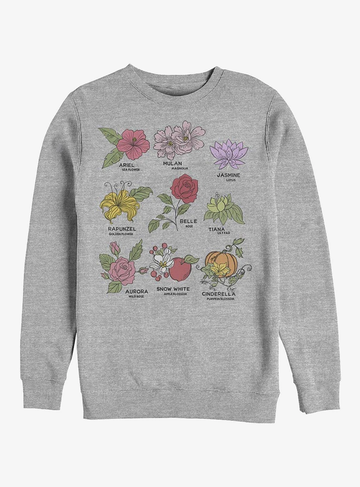 Disney Princess Flowers Crew Sweatshirt