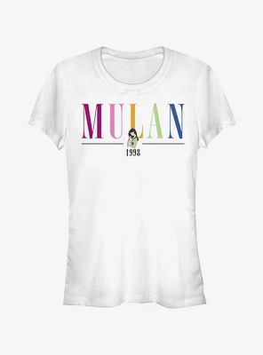 Disney Mulan Colorful Title Girls T-Shirt