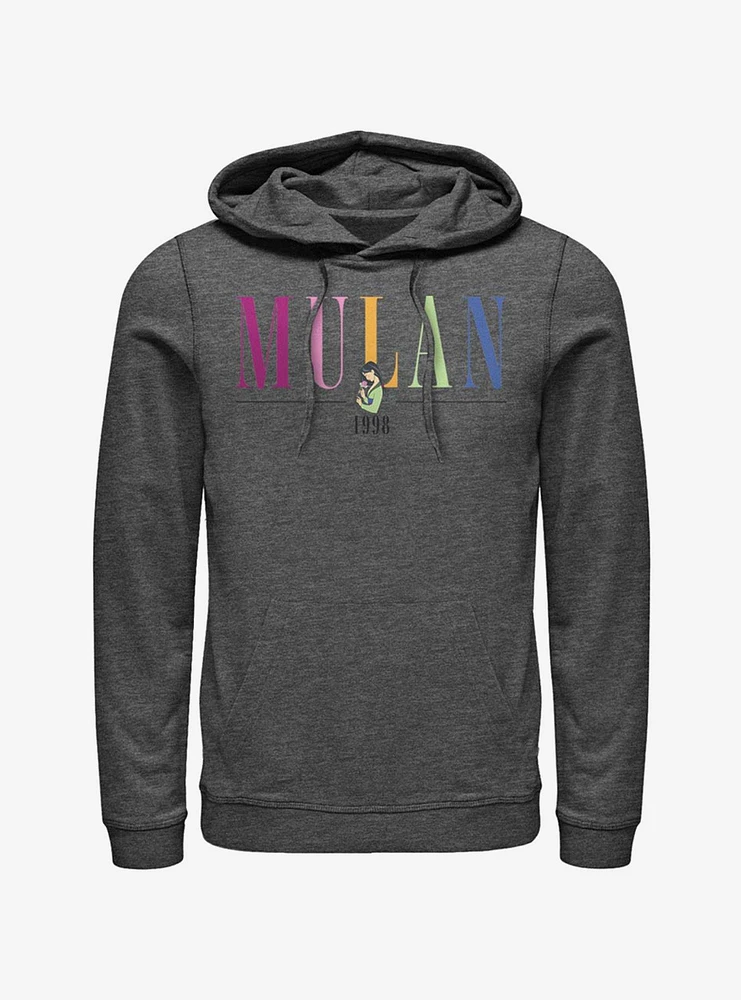 Disney Mulan Colorful Title Hoodie