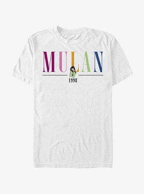 Disney Mulan Colorful Title T-Shirt