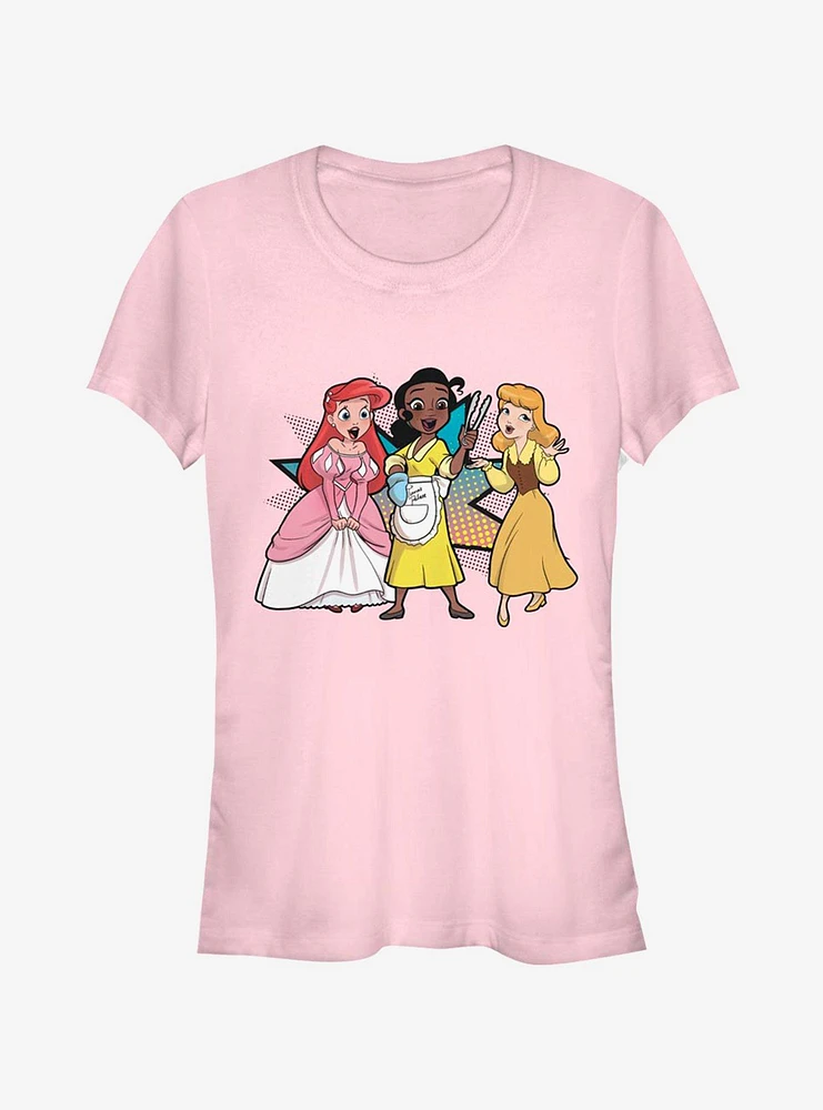 Disney Princess Comic Tong Trio Girls T-Shirt