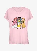 Disney Princess Comic Tong Trio Girls T-Shirt