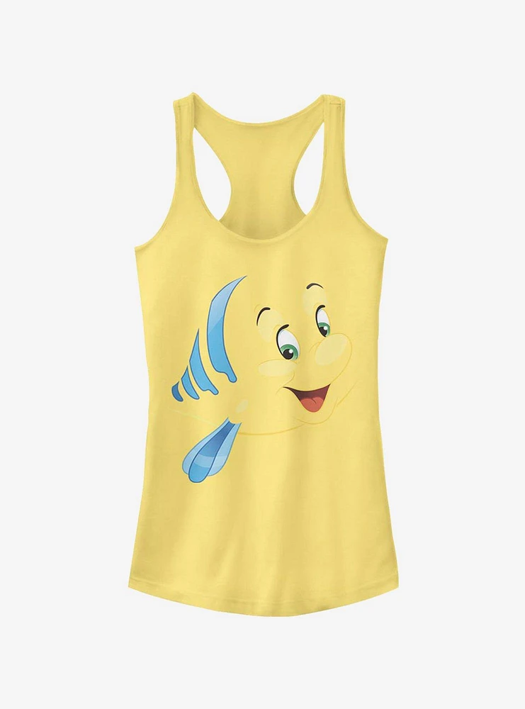 Disney The Little Mermaid Flounder Face Girls Tank