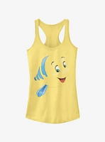 Disney The Little Mermaid Flounder Face Girls Tank