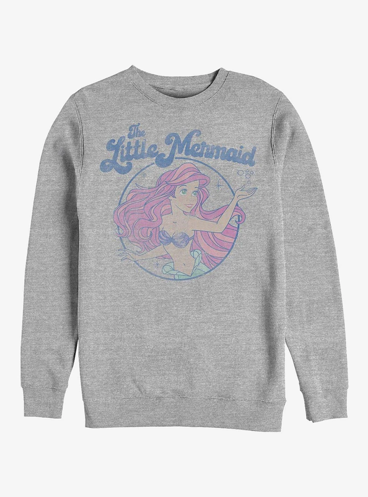 Disney The Little Mermaid Faded Ariel Crew Sweatshirt