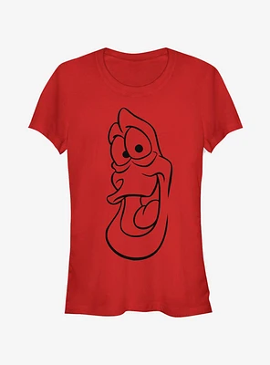 Disney The Little Mermaid Sebastian Big Face Girls T-Shirt