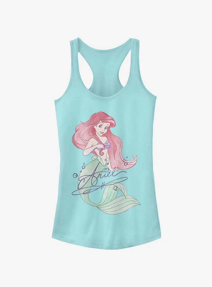 Disney The Little Mermaid Signed Ariel Girls Tank