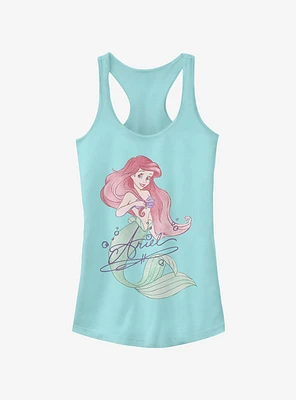 Disney The Little Mermaid Signed Ariel Girls Tank