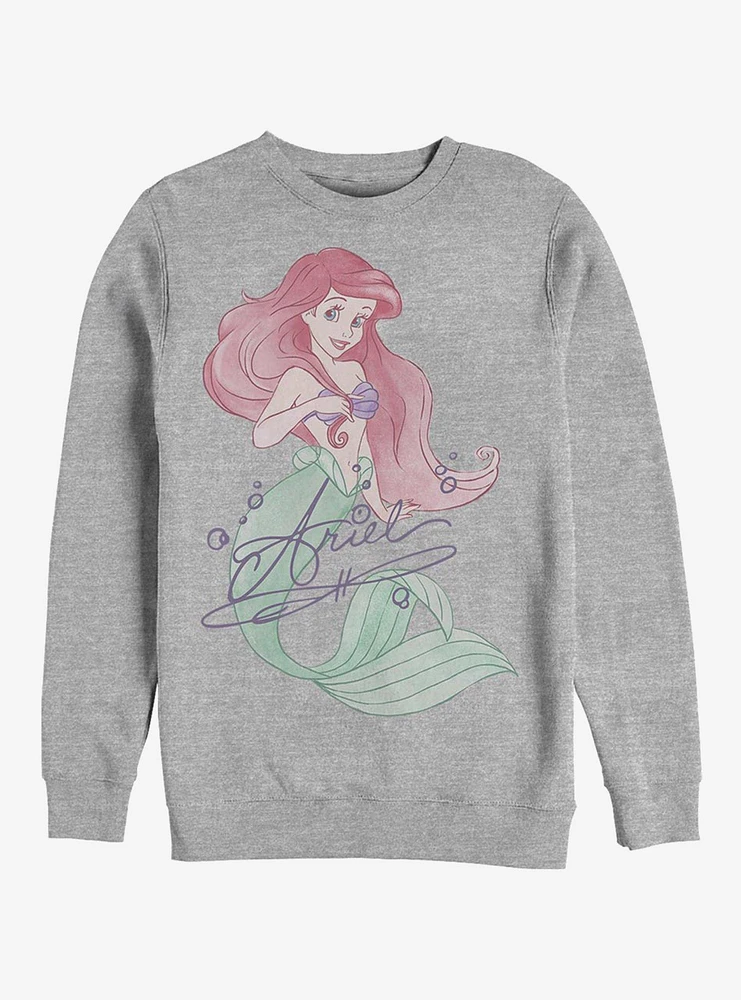 Disney The Little Mermaid Signed Ariel Crew Sweatshirt