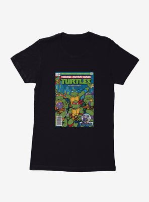 Teenage Mutant Ninja Turtles Adventures Comic Book Group Cover Womens T-Shirt
