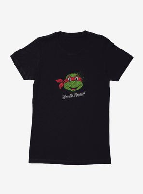 Teenage Mutant Ninja Turtles Chalk Lines Raphael Turtle Power Womens T-Shirt