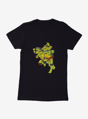 Teenage Mutant Ninja Turtles Group Running Womens T-Shirt