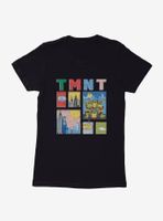 Teenage Mutant Ninja Turtles City Collage Womens T-Shirt