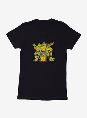 Teenage Mutant Ninja Turtles Meet The Gang Womens T-Shirt