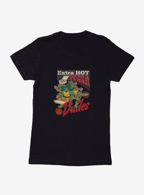 Teenage Mutant Ninja Turtles Extra Hot Pizza Womens T-Shirt