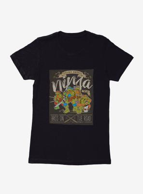 Teenage Mutant Ninja Turtles Bros On The Road Group Womens T-Shirt