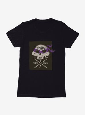 Teenage Mutant Ninja Turtles Donatello Bandana Skull And Weapons Womens T-Shirt