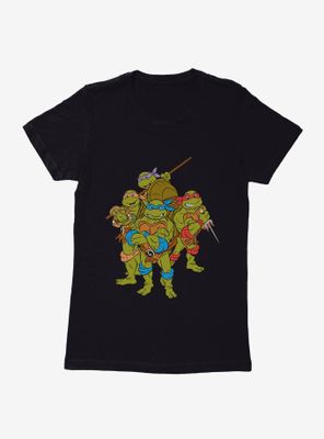 Teenage Mutant Ninja Turtles Group Pose Womens T-Shirt