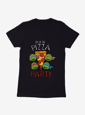 Teenage Mutant Ninja Turtles Party With Pizza Womens T-Shirt