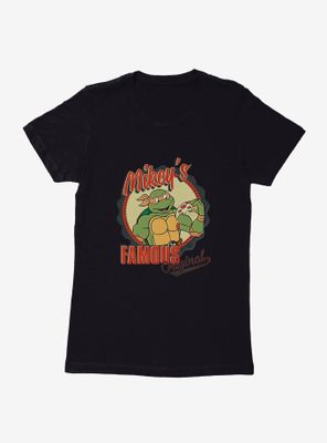 Teenage Mutant Ninja Turtles Mikey's Famous Original Pizza Womens T-Shirt