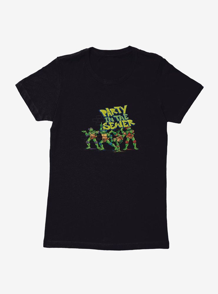 Teenage Mutant Ninja Turtles Sewer Party Womens T-Shirt