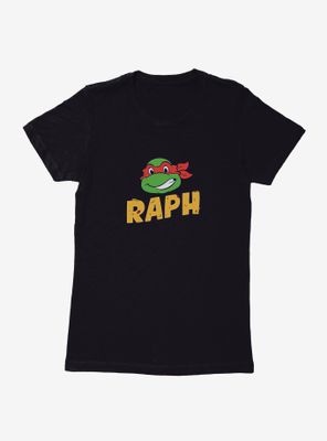 Teenage Mutant Ninja Turtles Raph Face Pizza Name Womens T-Shirt