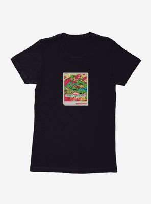 Teenage Mutant Ninja Turtles Say Cheesy Pizza Photo Womens T-Shirt