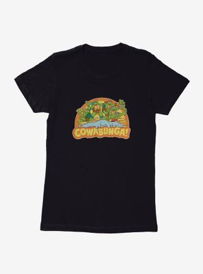 Teenage Mutant Ninja Turtles Cowabunga Group Surf Womens T-Shirt