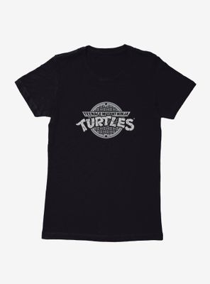 Teenage Mutant Ninja Turtles Classic Grayscale Logo Womens T-Shirt