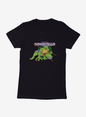 Teenage Mutant Ninja Turtles Donnie Attack Womens T-Shirt