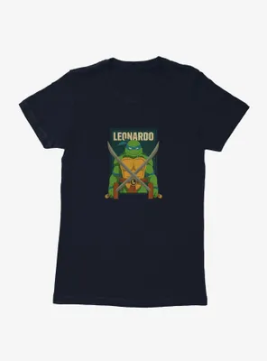 Teenage Mutant Ninja Turtles Leonardo Action Pose Square Womens T-Shirt