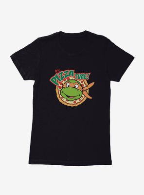 Teenage Mutant Ninja Turtles Michelangelo Pizza Time Womens T-Shirt